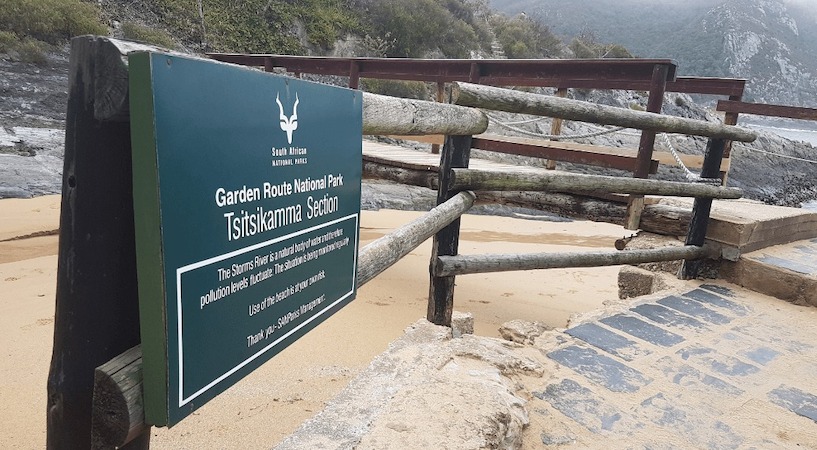 Südafrika, Garden Route, National Park, Tsitsikamma, Nationalpark, Schild